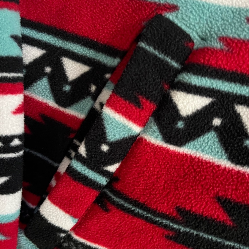 Outback Trading Company Quarter-Zip Aztec Patterned Fleece Pullover XL - Picture 4 of 8